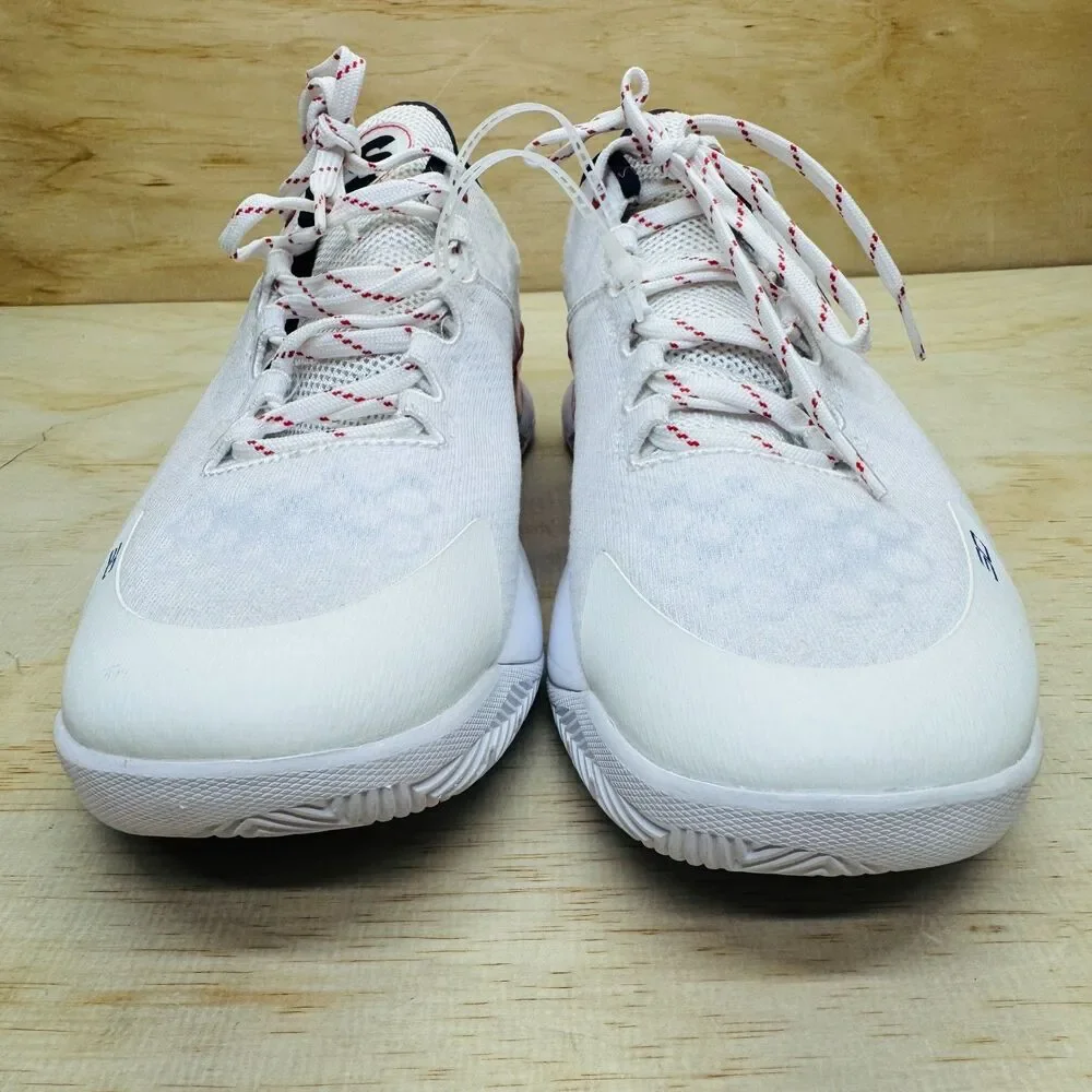 NEW Under Armour Stephen Curry 1 Low Basketball Red White Sz 12 3027433-100